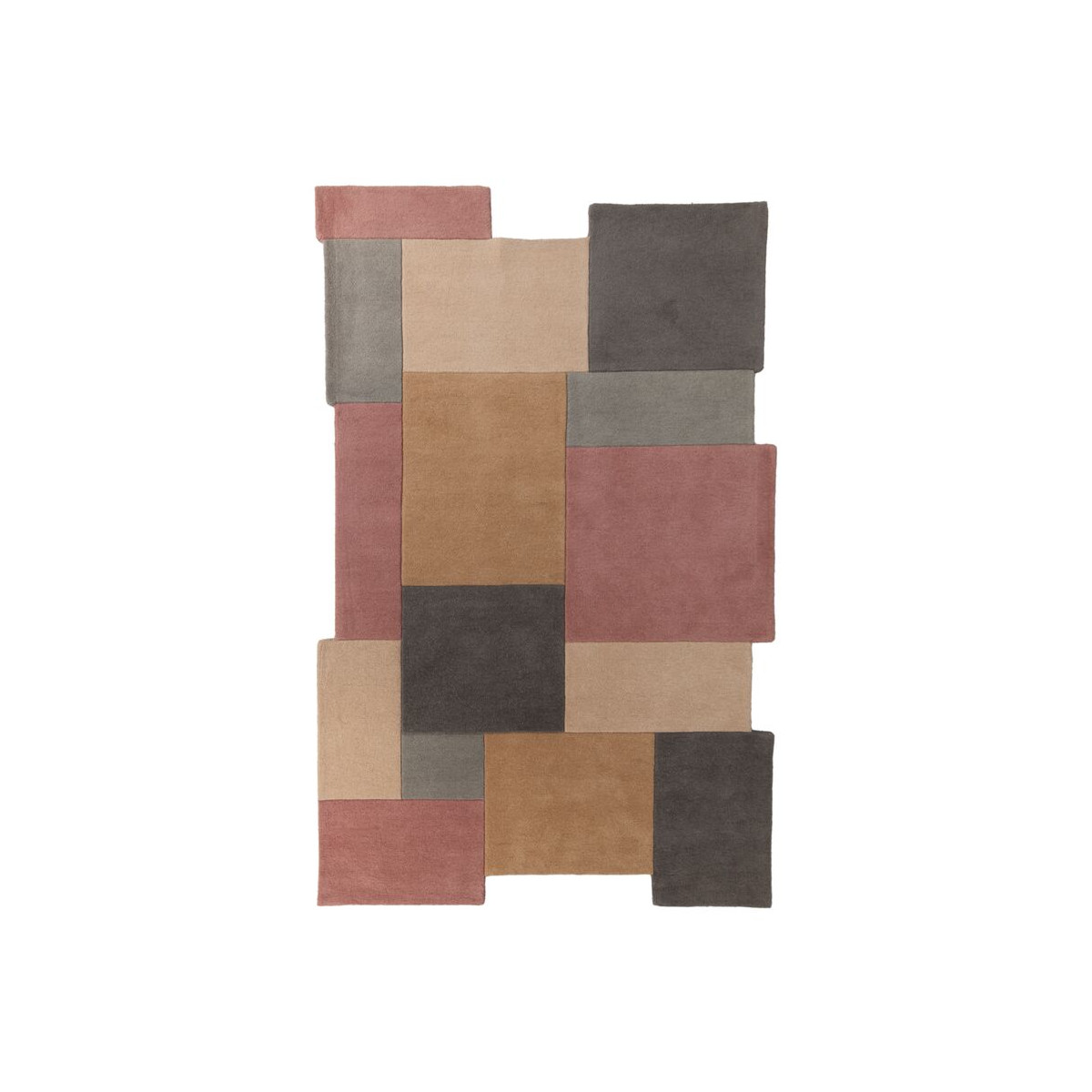 AKCE: 150x240 cm Ručně všívaný kusový koberec Abstract Collage Pastel
