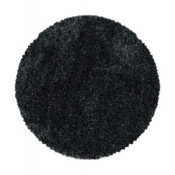 Levně Ayyildiz koberce Kusový koberec Fluffy Shaggy 3500 anthrazit kruh - 120x120 (průměr) kruh cm
