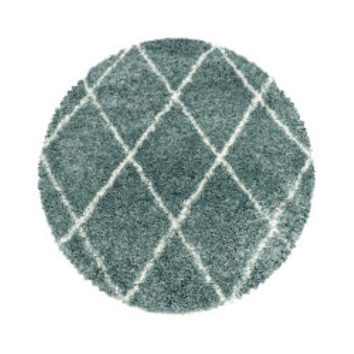 Levně Ayyildiz koberce Kusový koberec Alvor Shaggy 3401 blue kruh - 80x80 (průměr) kruh cm
