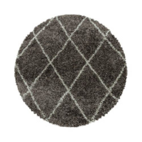 Levně Ayyildiz koberce Kusový koberec Alvor Shaggy 3401 taupe kruh - 120x120 (průměr) kruh cm