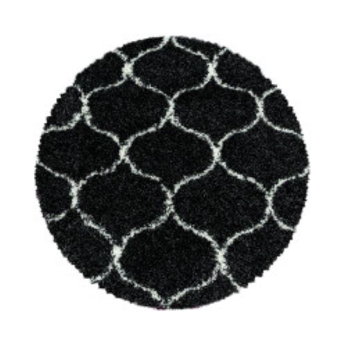 Levně Ayyildiz koberce Kusový koberec Salsa Shaggy 3201 anthrazit kruh - 120x120 (průměr) kruh cm