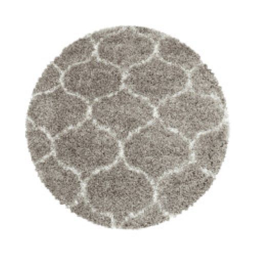 Levně Ayyildiz koberce Kusový koberec Salsa Shaggy 3201 beige kruh - 200x200 (průměr) kruh cm