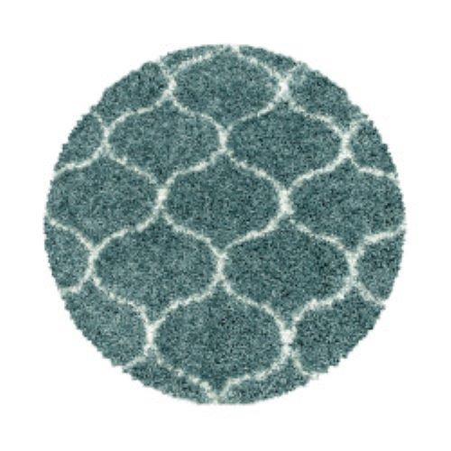 Levně Ayyildiz koberce Kusový koberec Salsa Shaggy 3201 blue kruh - 200x200 (průměr) kruh cm