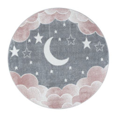 Levně Ayyildiz koberce Dětský kusový koberec Funny 2101 pink kruh - 120x120 (průměr) kruh cm
