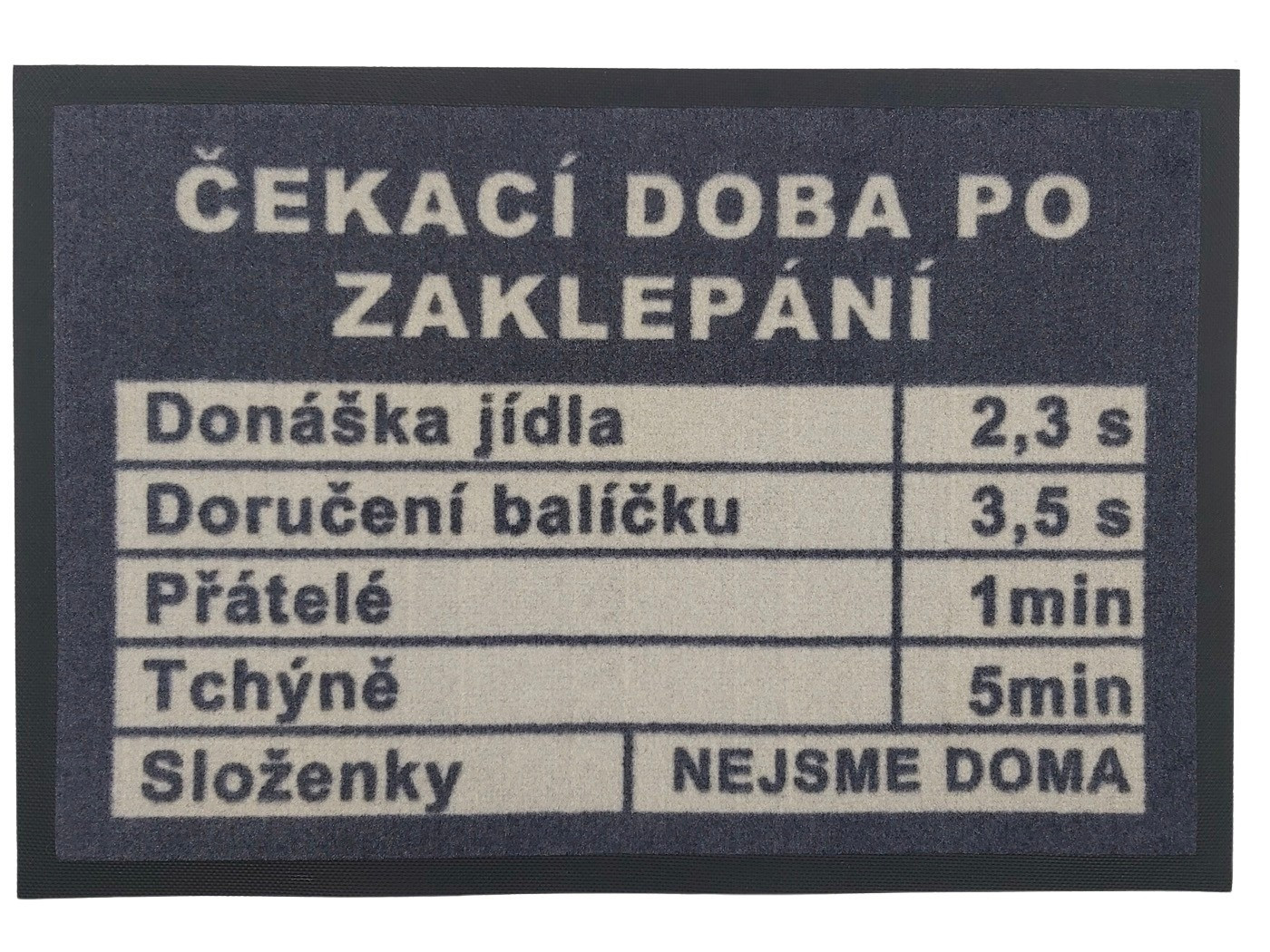 Levně GDmats koberce Rohožka Čekací doba 40x60 cm - 40x60 cm