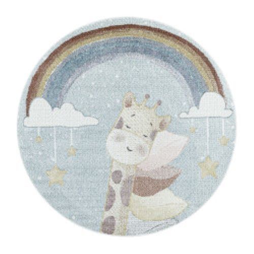 Levně Ayyildiz koberce Dětský kusový koberec Lucky 3612 blue kruh - 160x160 (průměr) kruh cm