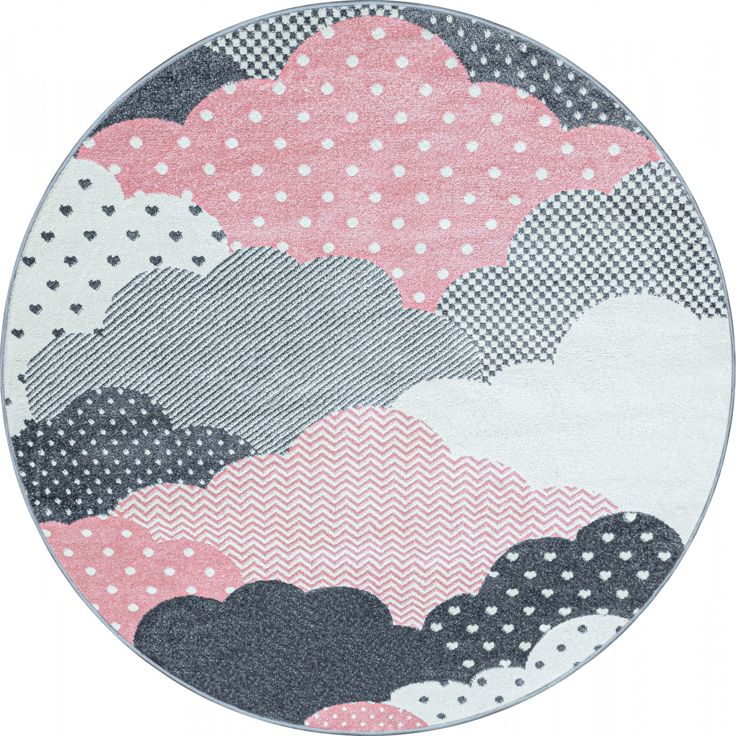 Levně Ayyildiz koberce Dětský kusový koberec Bambi 820 pink kruh - 160x160 (průměr) kruh cm