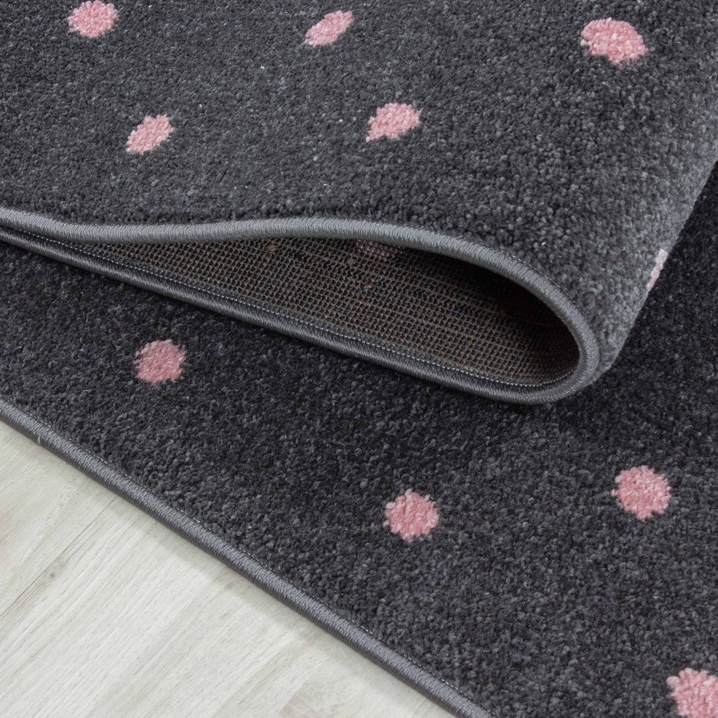 Ayyildiz, Dětský kusový koberec Bambi 830 pink kruh, 120x120 (průměr) kruh, růžová, dětský pokoj