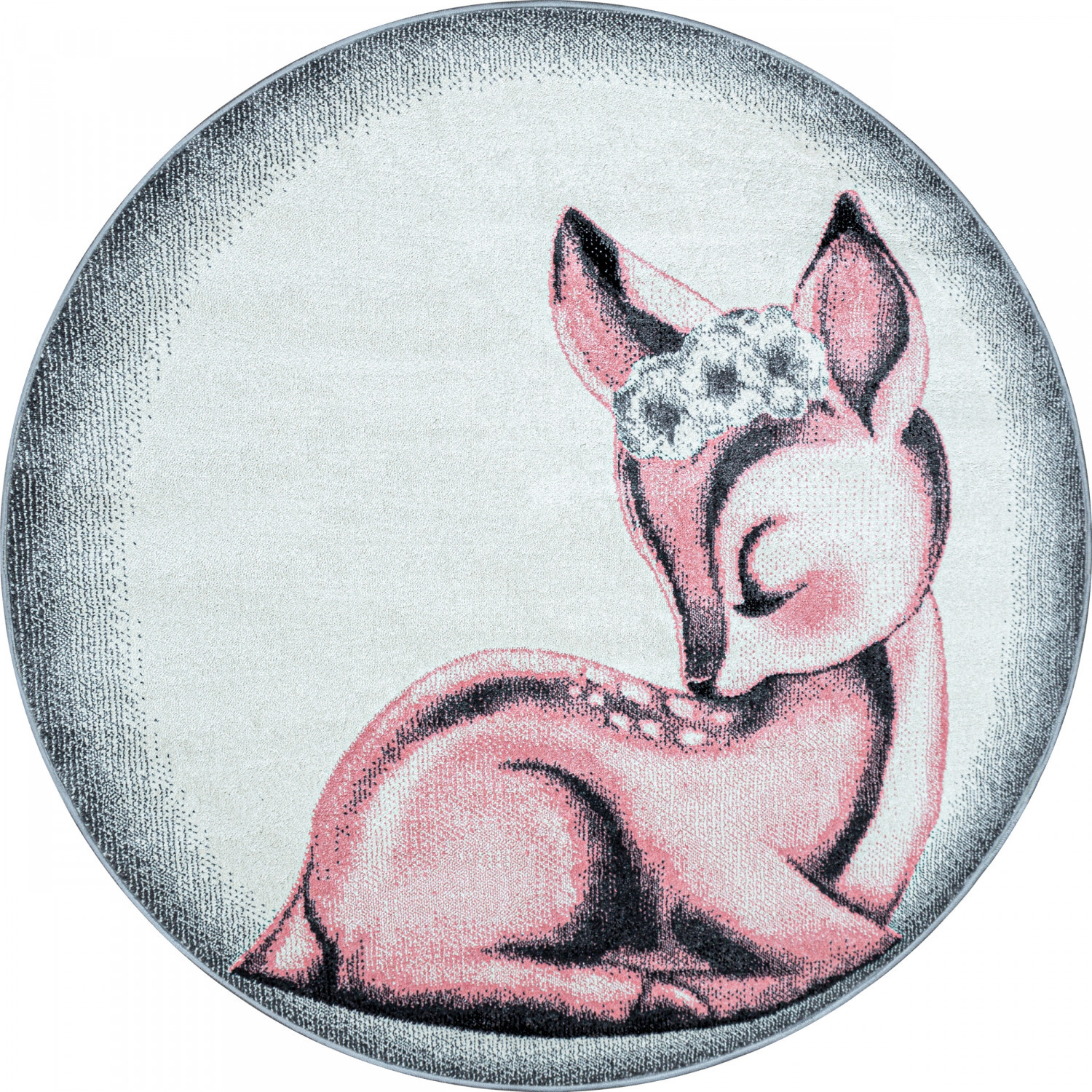 Levně Ayyildiz koberce Dětský kusový koberec Bambi 850 pink kruh - 120x120 (průměr) kruh cm