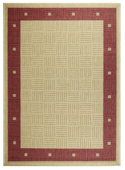 Levně Oriental Weavers koberce Kusový koberec SISALO/DAWN 879/O44P (J84 Red) – na ven i na doma - 133x190 cm