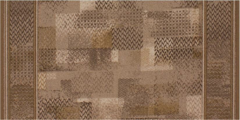 Associated Weavers, Protiskluzový běhoun na míru Tribe 44 hnědý, šíře 100 cm, hnědá, chodba / předsíň