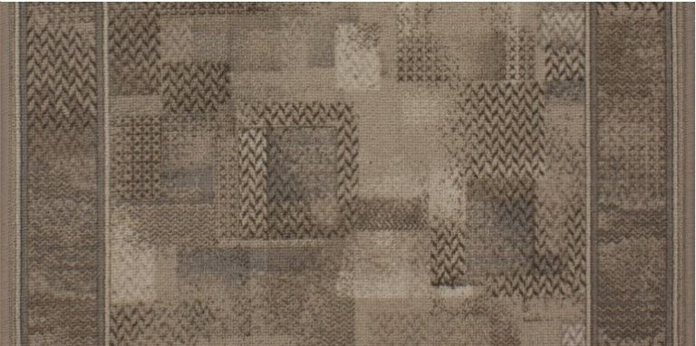 Levně Associated Weavers koberce Protiskluzový běhoun na míru Tribe 37 Khaki - šíře 100 cm
