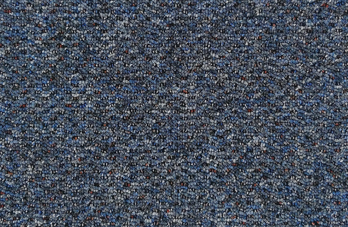 Levně Metrážový koberec New Techno 3532 sv. modré, zátěžový - S obšitím cm