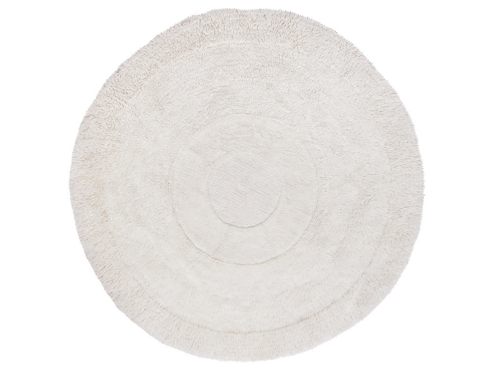 Levně Lorena Canals koberce Vlněný koberec Arctic Circle - Sheep White - 250x250 (průměr) kruh cm