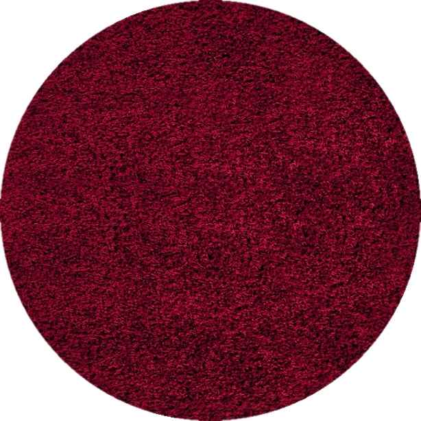 Levně Ayyildiz koberce Kusový koberec Dream Shaggy 4000 Red Kruh - 120x120 (průměr) kruh cm
