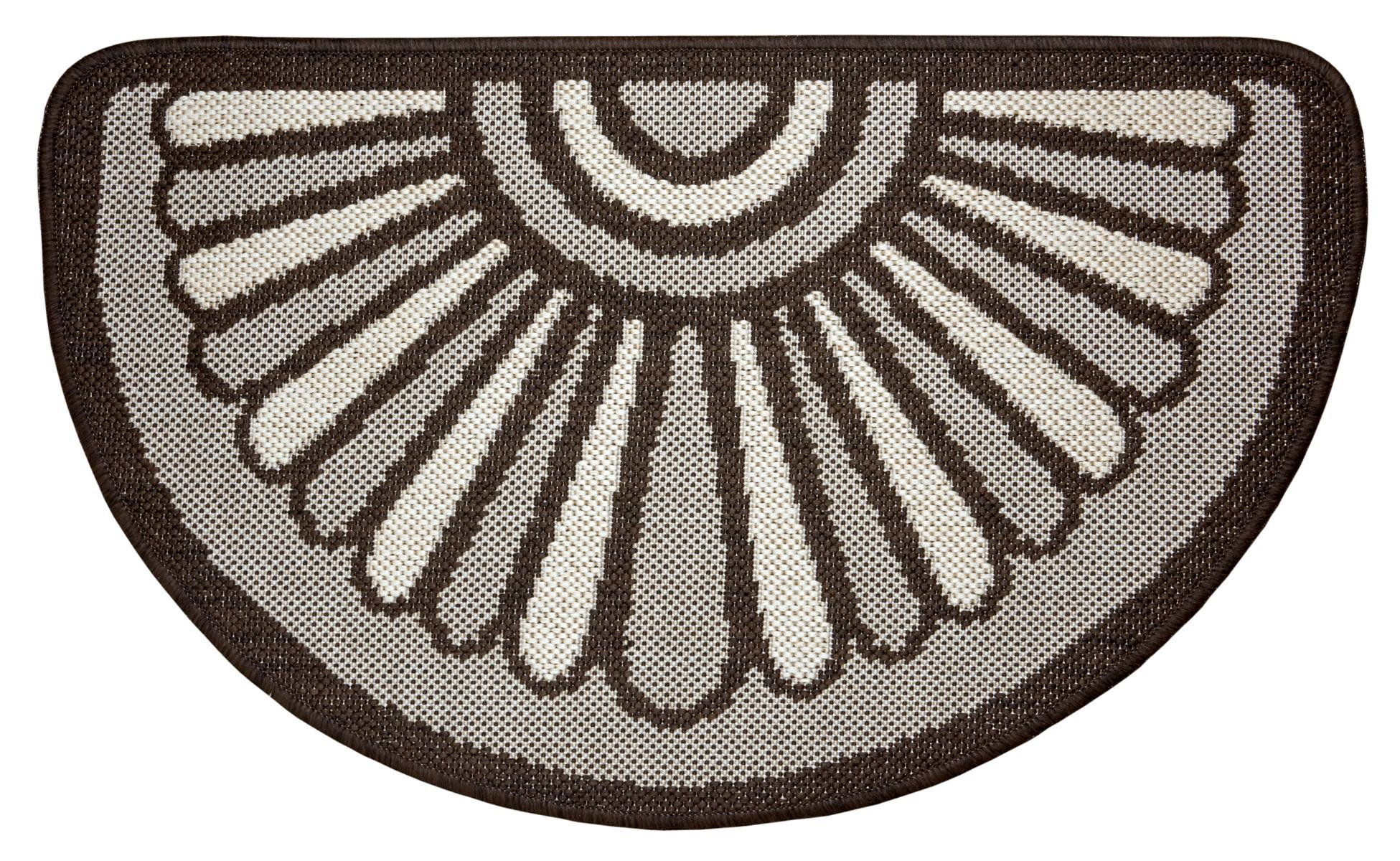 Levně Hanse Home Collection koberce Protiskluzová rohožka Weave 105252 Taupe Brown Cream - 50x80 cm