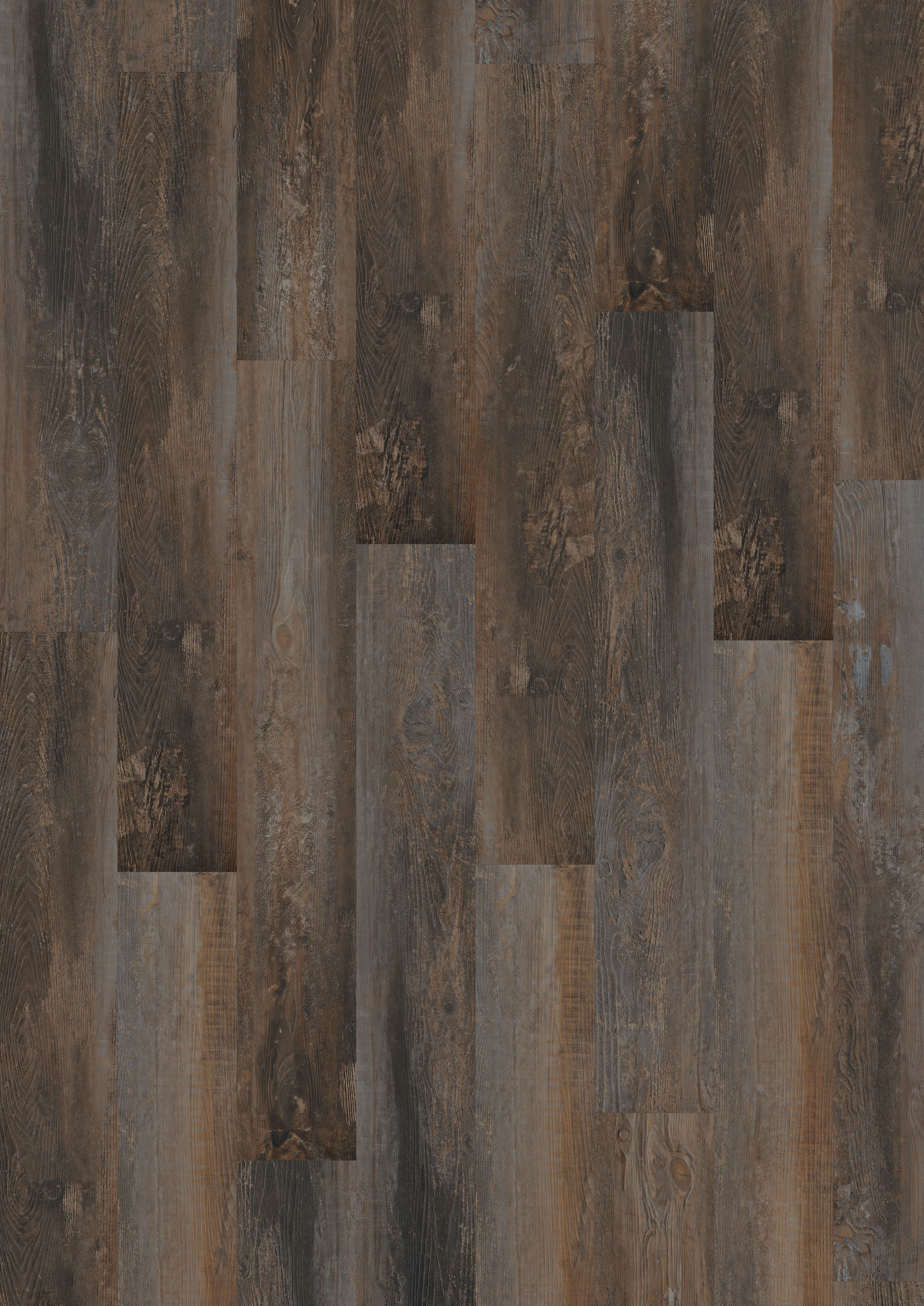 Levně Oneflor Vinylová podlaha lepená ECO 55 068 Smoked Pine Brown - borovice - Lepená podlaha