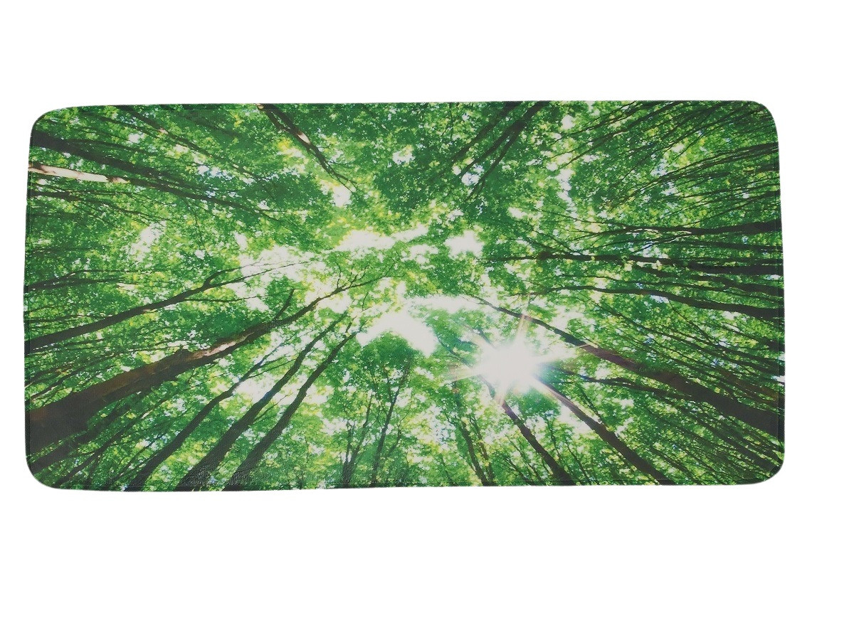Levně Apextextil koberce Protiskluzová 3D předložka Koruny stromů - 60x120 cm