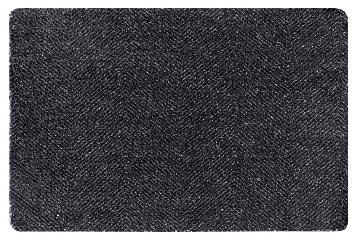 Levně Hanse Home Collection koberce Rohožka Clean & Go 105350 Black Anthracite – na ven i na doma - 45x67 cm
