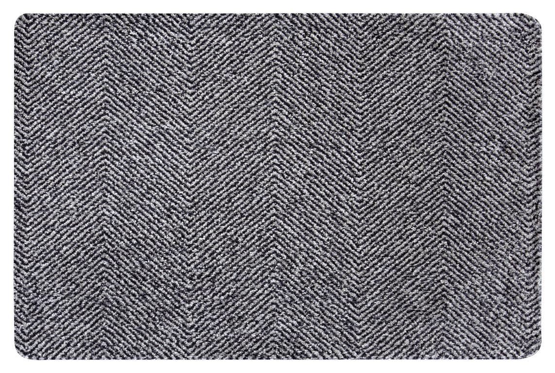Levně Hanse Home Collection koberce Rohožka Clean & Go 105349 Silver gray Beige Black – na ven i na doma - 45x67 cm