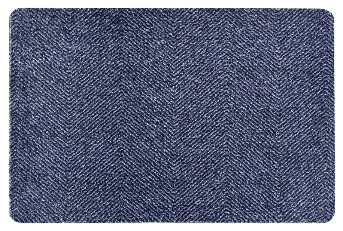 Levně Hanse Home Collection koberce Rohožka Clean & Go 105348 Dark blue Black – na ven i na doma - 45x67 cm