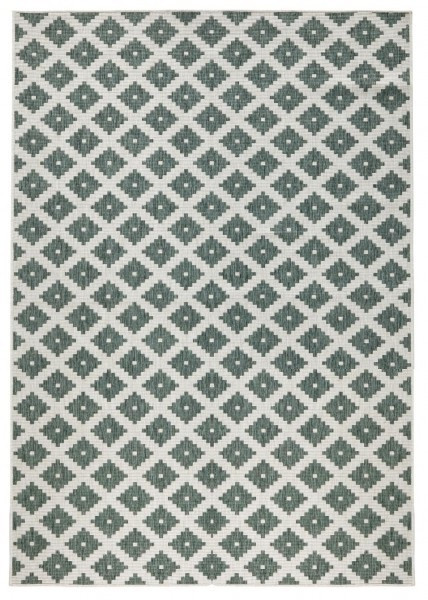 Levně NORTHRUGS - Hanse Home koberce Kusový koberec Twin-Wendeteppiche 103125 grün creme – na ven i na doma - 80x250 cm