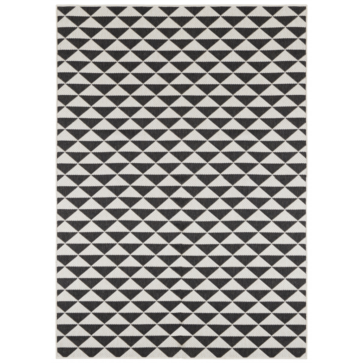 Kusový koberec Twin Supreme 103767 Tahiti Black/Cream – na ven i na doma