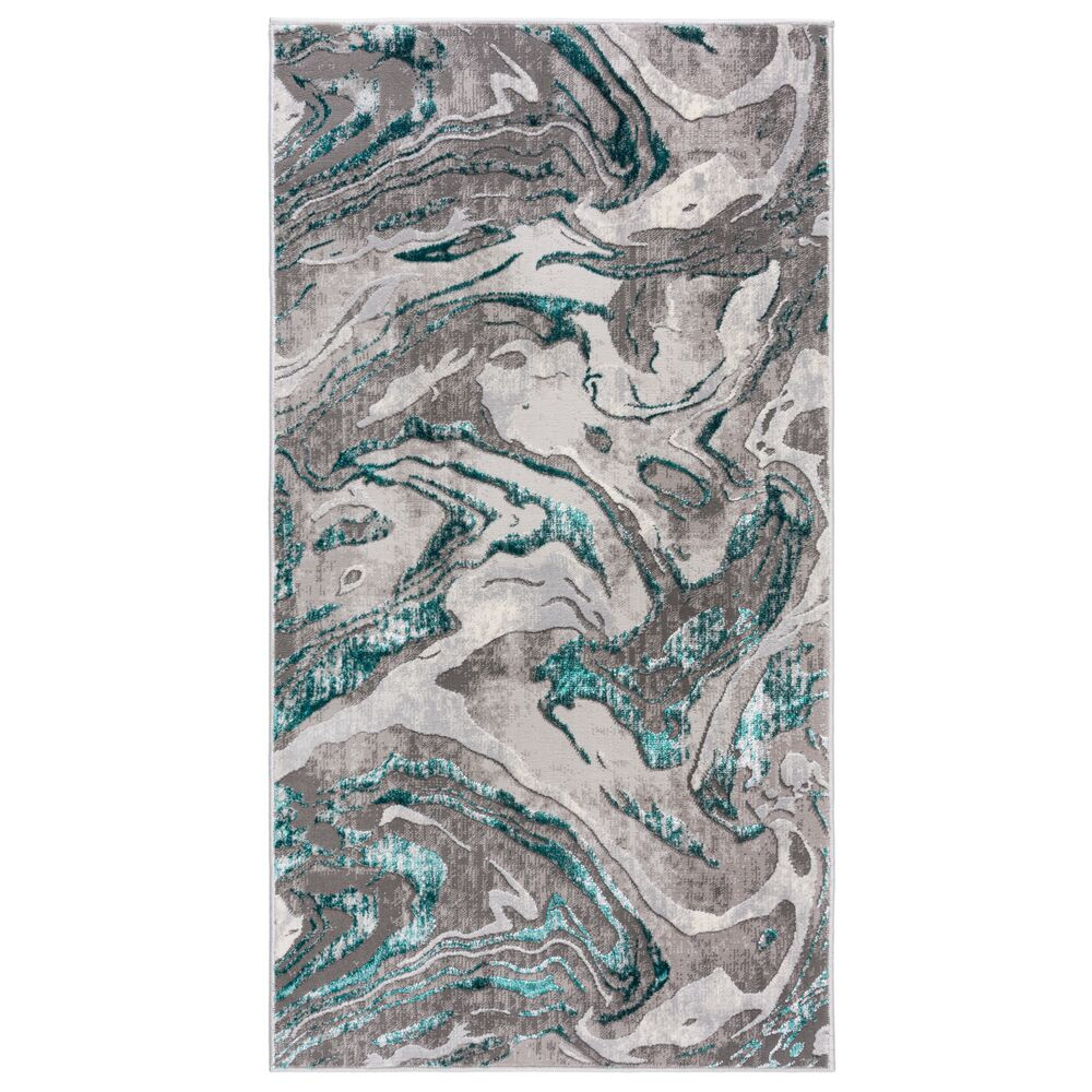 Levně Flair Rugs koberce Kusový koberec Eris Marbled Emerald - 120x170 cm
