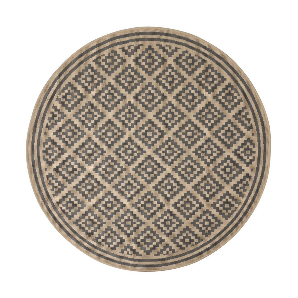 Kusový koberec Florence Alfresco Moretti Beige/Anthracite kruh