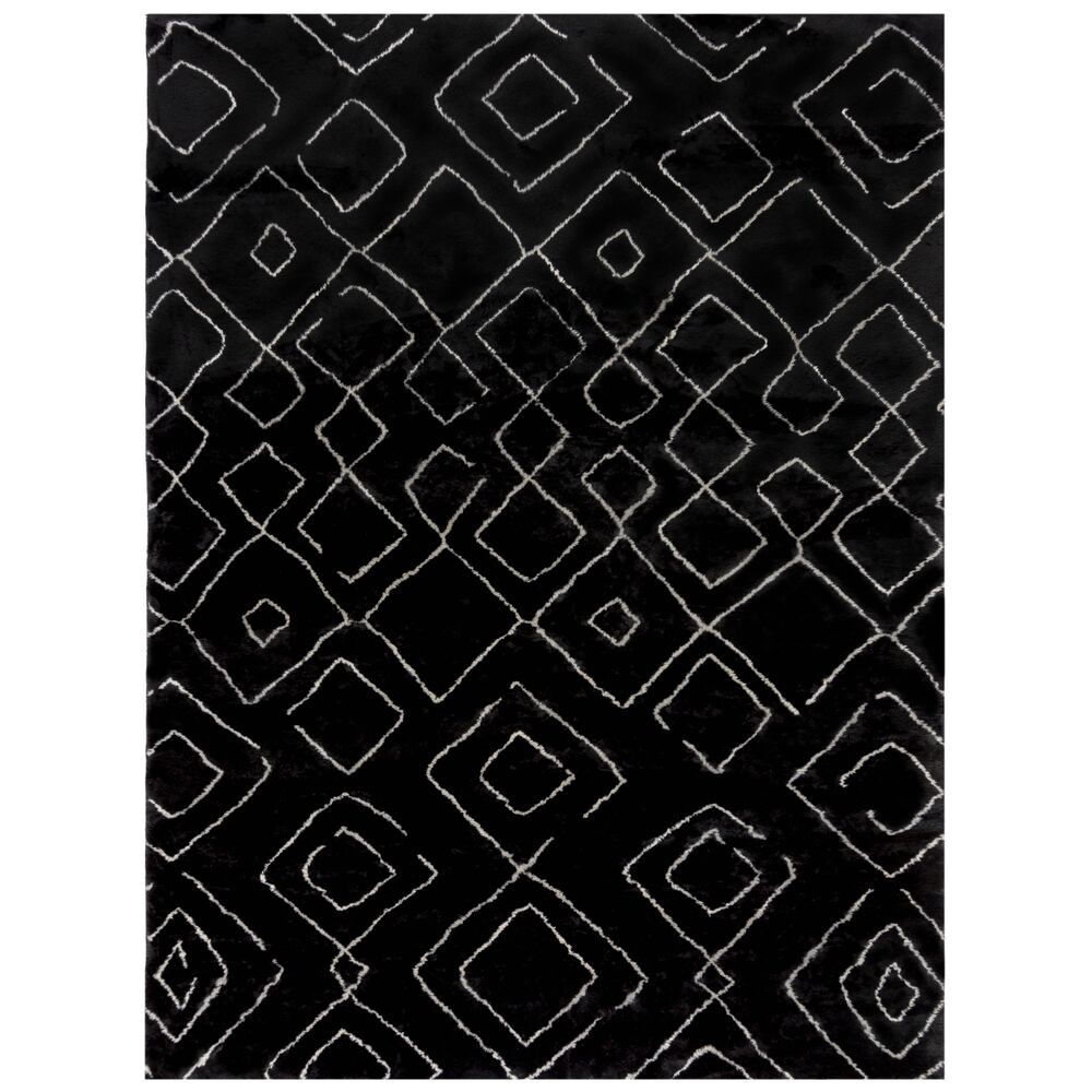 Levně Flair Rugs koberce Kusový koberec Furber Imran Fur Berber Black/Ivory - 160x230 cm