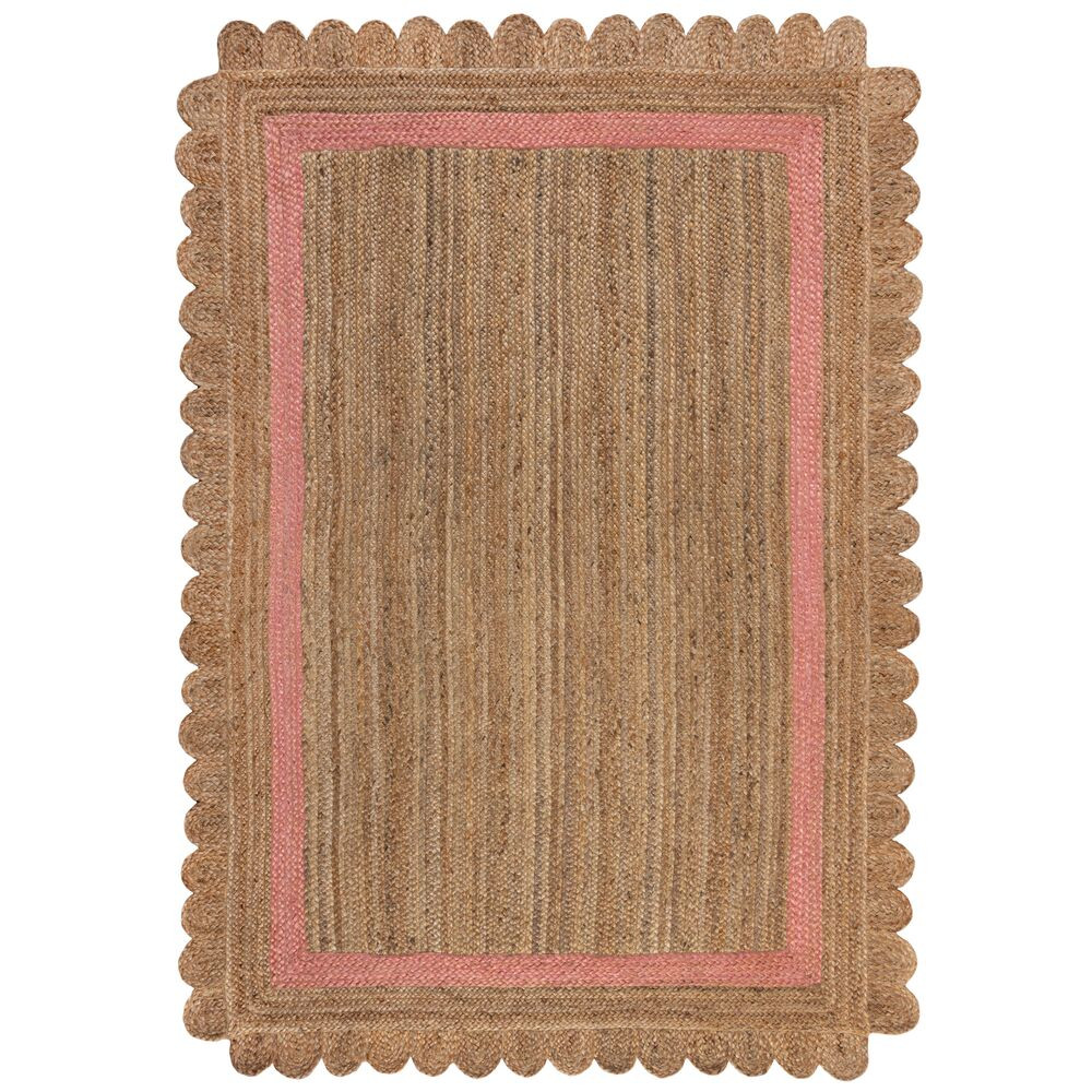 Levně Flair Rugs koberce Kusový koberec Grace Jute Natural/Pink - 120x170 cm