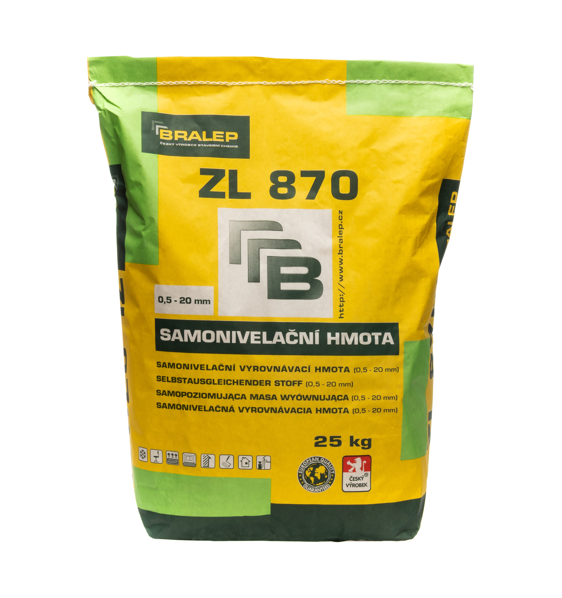 Bralep Samonivelační stěrková hmota na podlahy ZL 870 - 25 kg