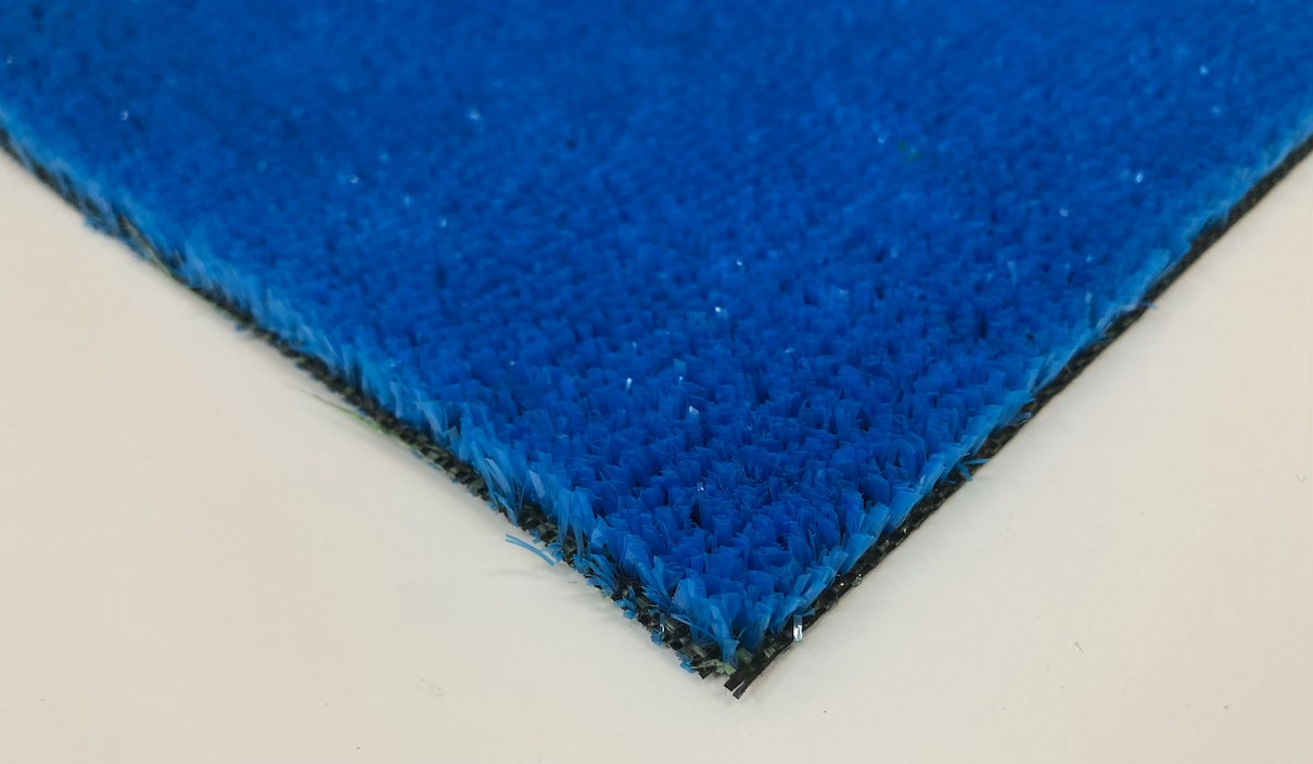 Levně AKCE: 250x1800 cm Modrý travní koberec Spring metrážní - Rozměr na míru cm