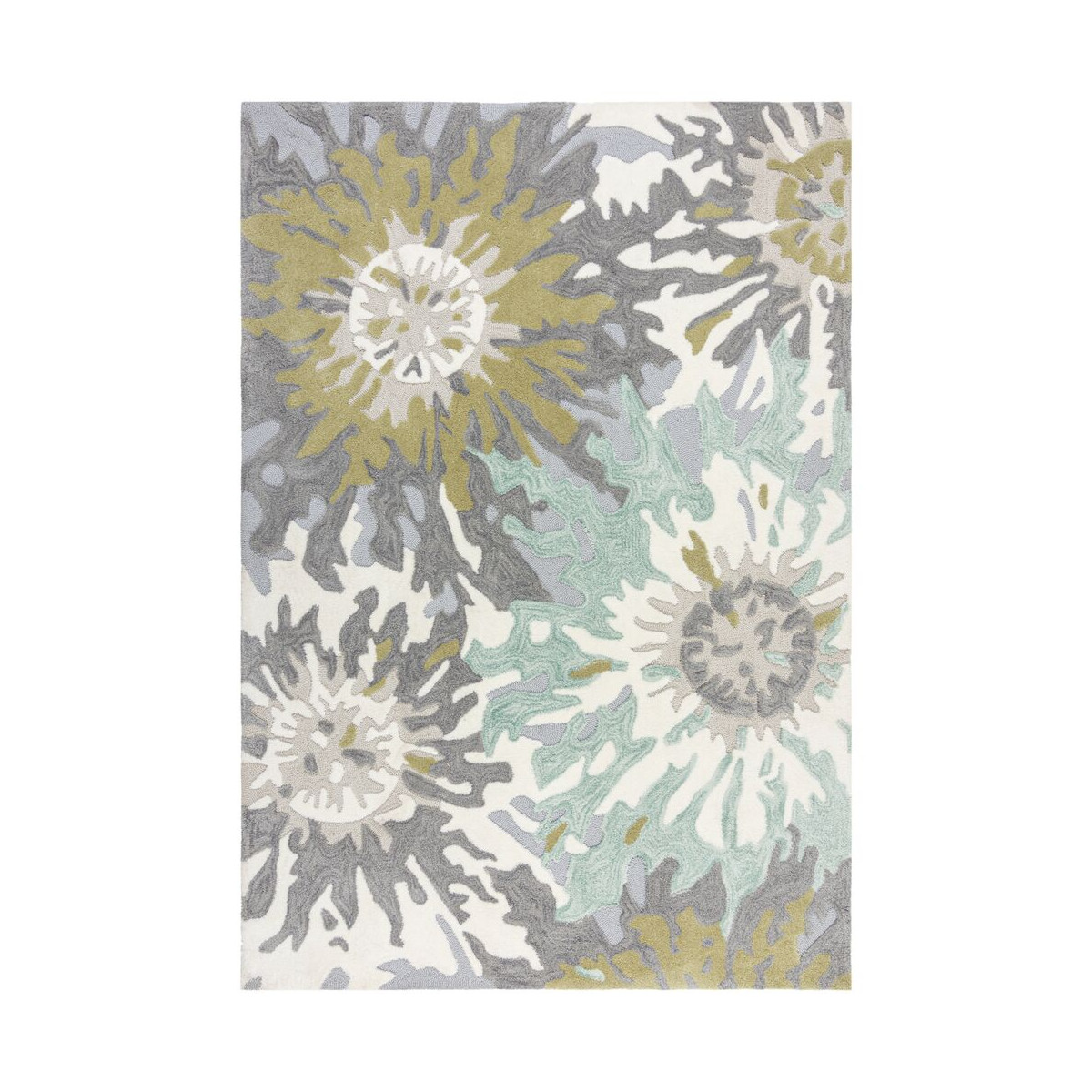 Kusový koberec Zest Soft Floral Green
