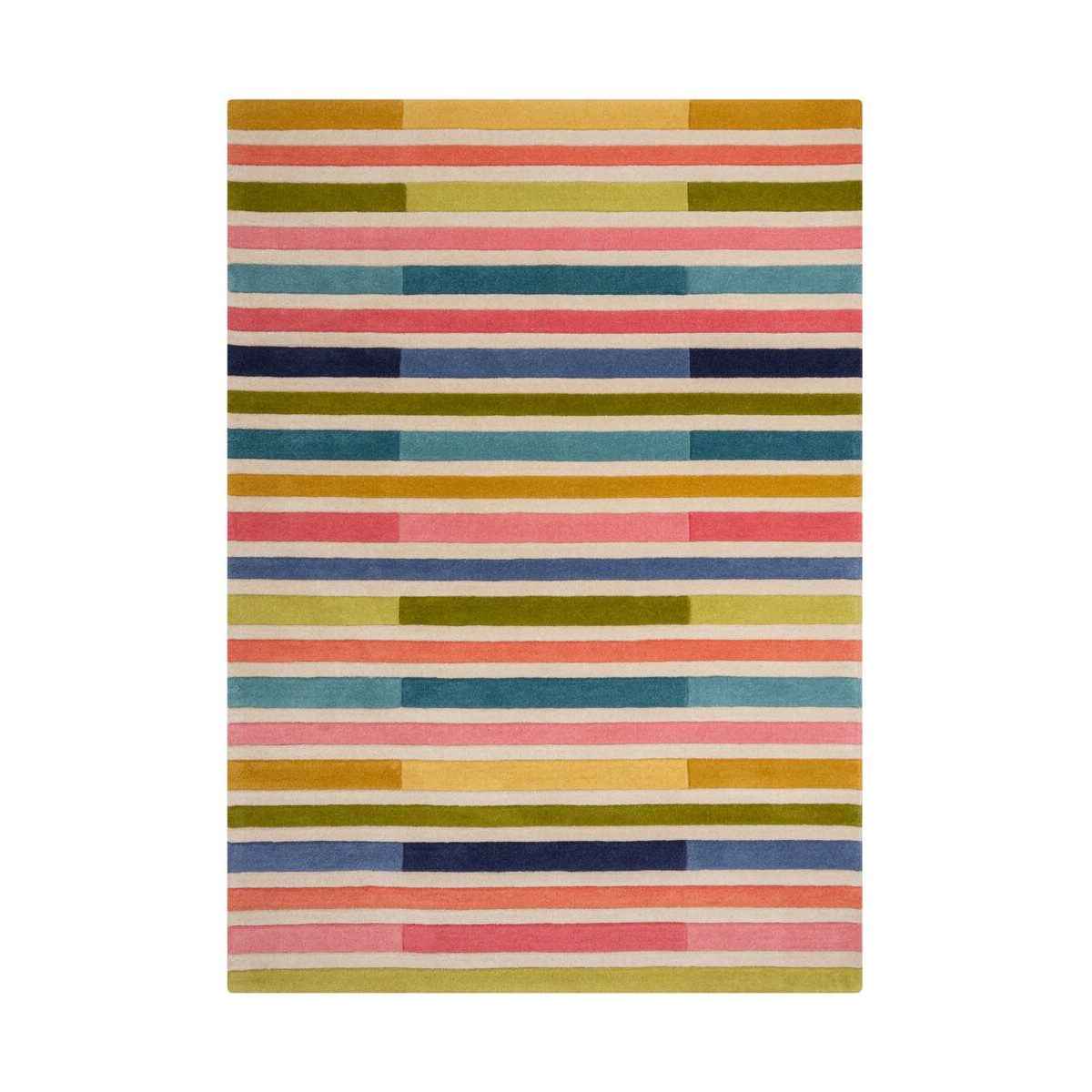 Ručně všívaný kusový koberec Illusion Piano Pink/Multi