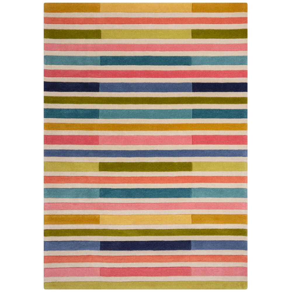 Levně Flair Rugs koberce Ručně všívaný kusový koberec Illusion Piano Pink/Multi - 200x290 cm