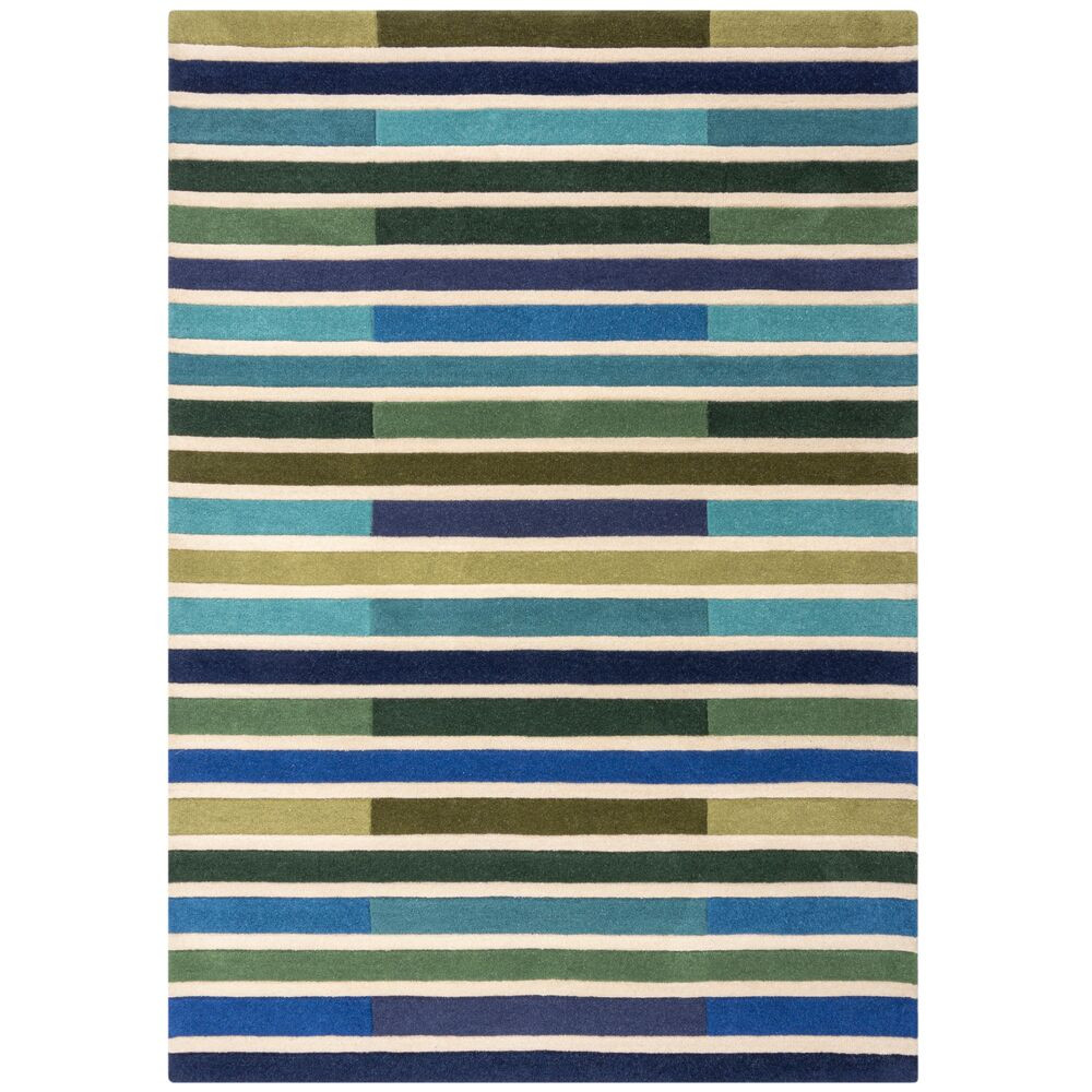 Levně Flair Rugs koberce Ručně všívaný kusový koberec Illusion Piano Green/Multi - 160x230 cm