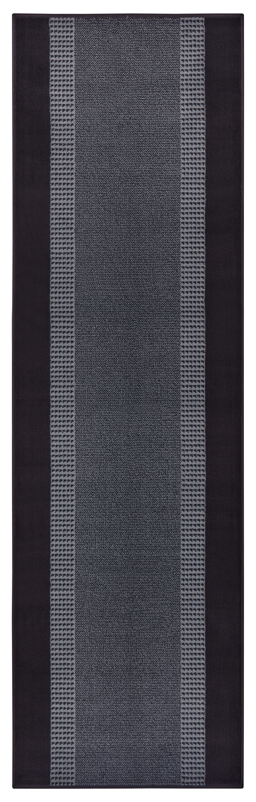 Levně Hanse Home Collection koberce Běhoun Basic 105486 Black - 80x400 cm
