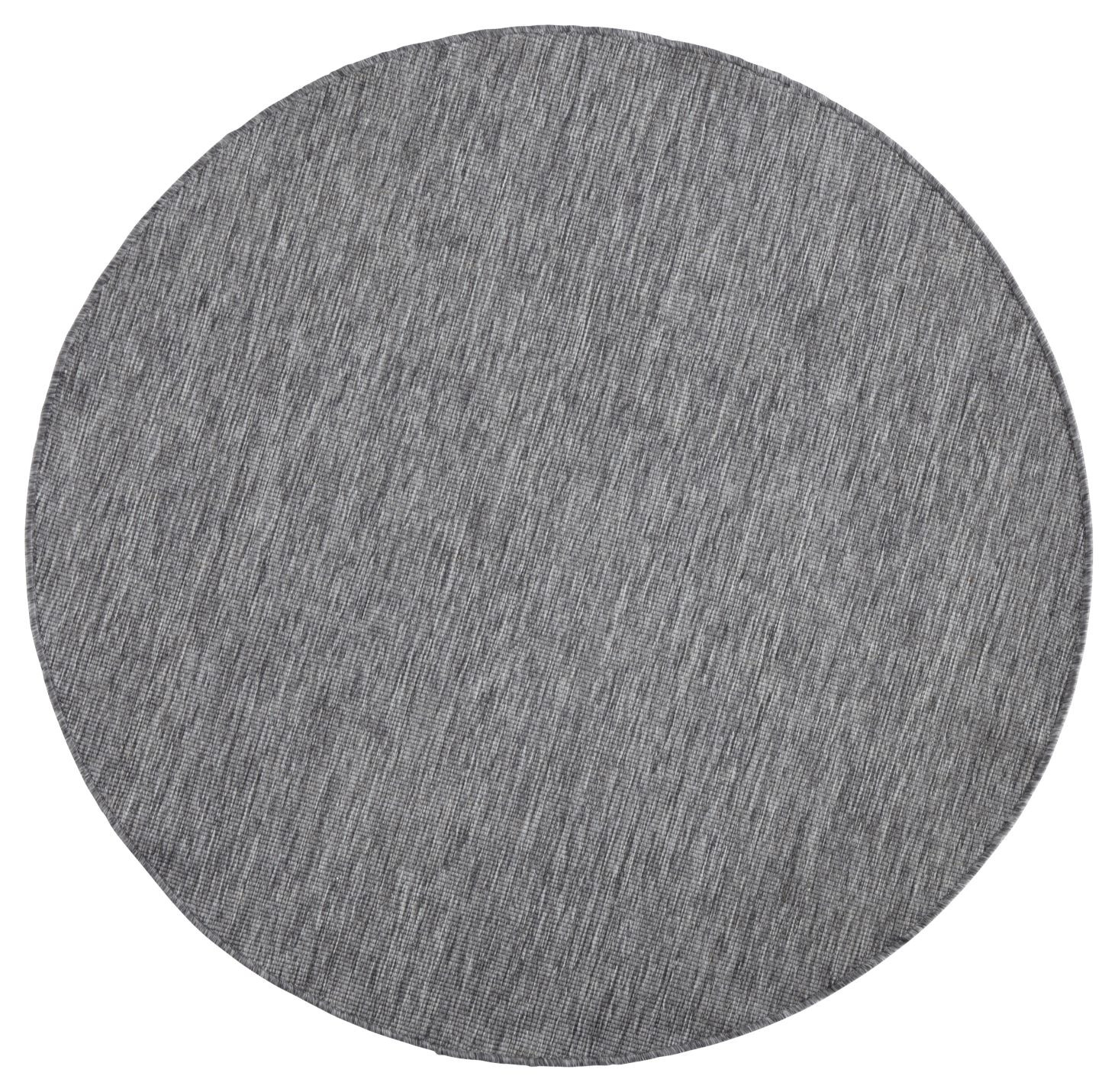 Levně NORTHRUGS - Hanse Home koberce Kusový koberec Twin-Wendeteppiche 103097 grau creme kruh – na ven i na doma - 200x200 (průměr) kruh cm