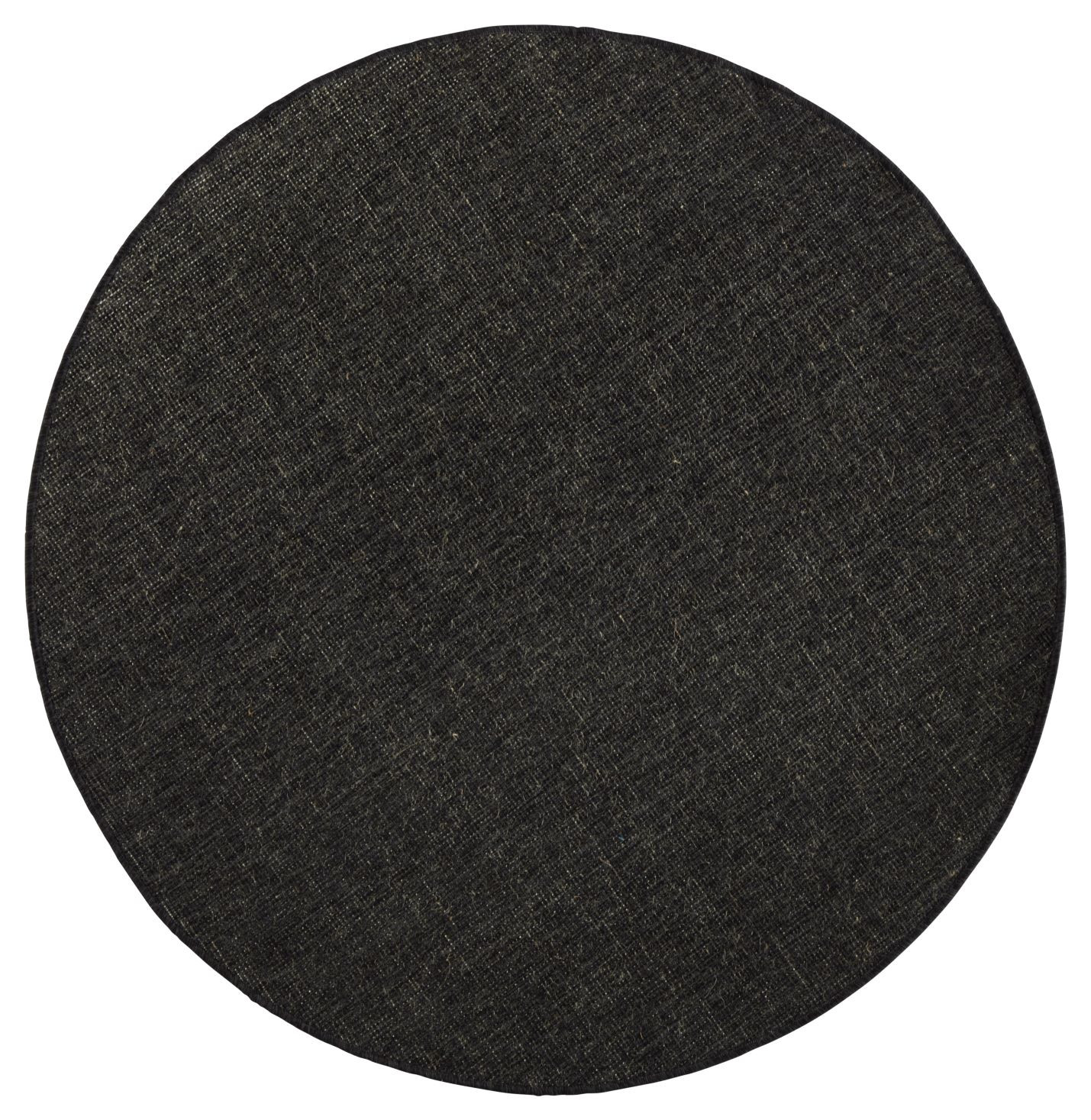 Levně NORTHRUGS - Hanse Home koberce Kusový koberec Twin-Wendeteppiche 103096 schwarz creme kruh – na ven i na doma - 140x140 (průměr) kruh cm