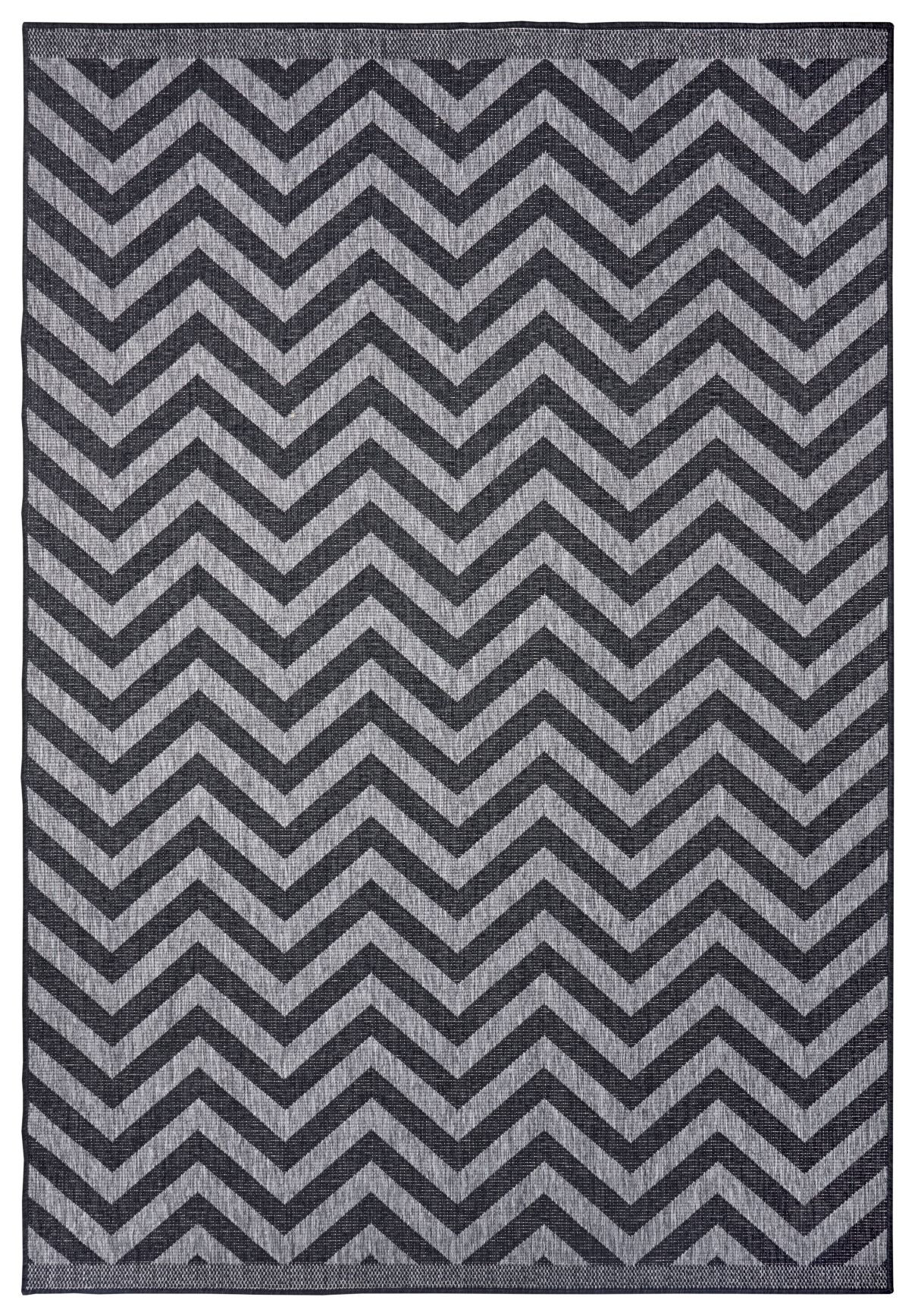 Levně NORTHRUGS - Hanse Home koberce Kusový koberec Twin Supreme 105472 Palma Night Silver – na ven i na doma - 160x230 cm
