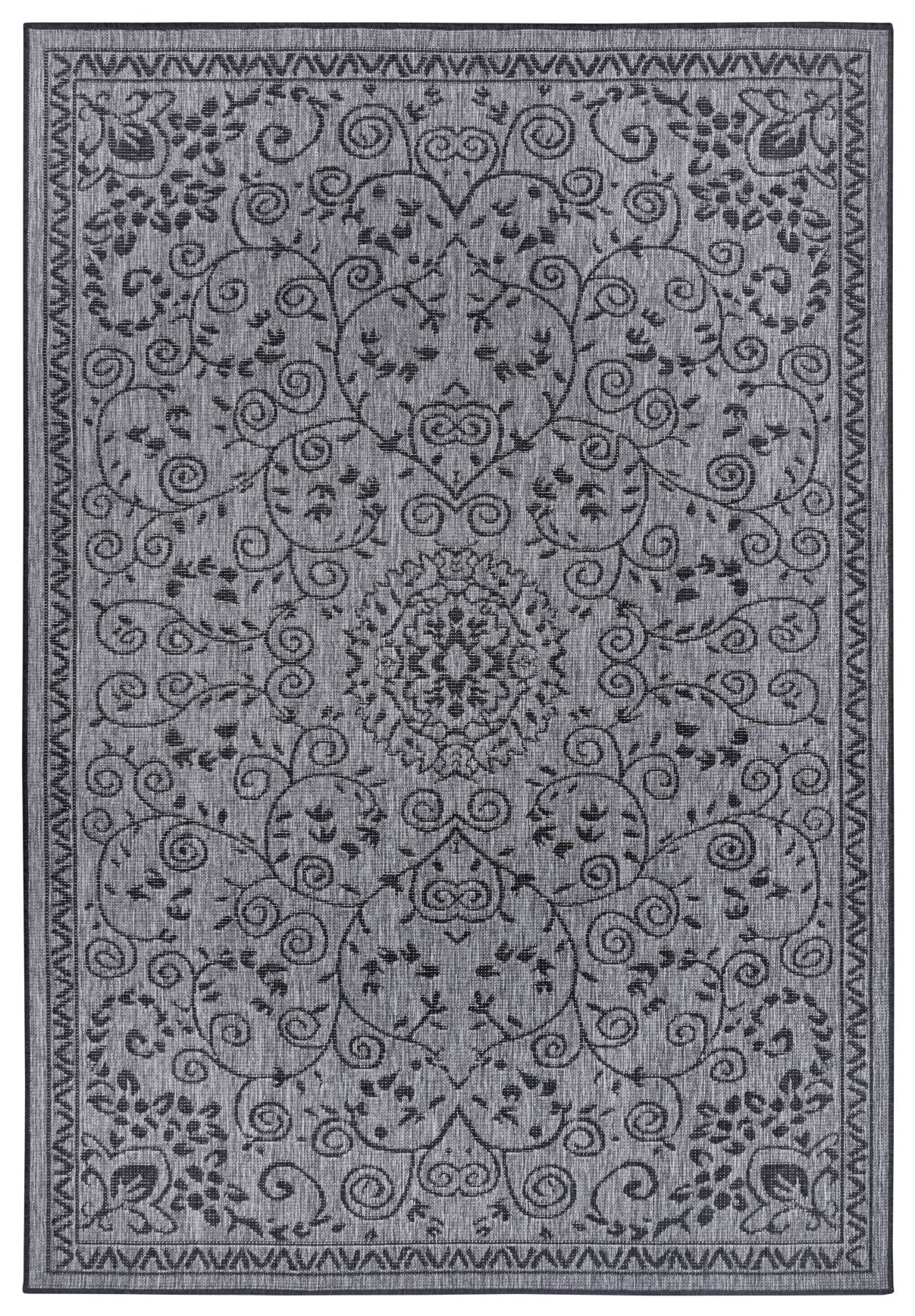 Levně NORTHRUGS - Hanse Home koberce Kusový koberec Twin Supreme 105452 Leyte Night Silver – na ven i na doma - 200x290 cm