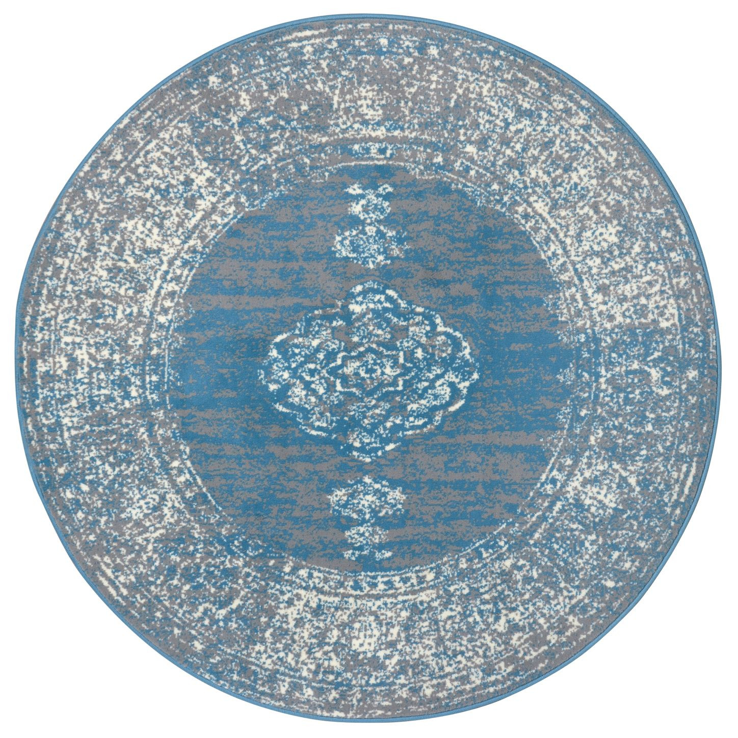 Kusový koberec Gloria 105516 Sky Blue kruh - 160x160 (průměr) kruh cm Hanse Home Collection koberce