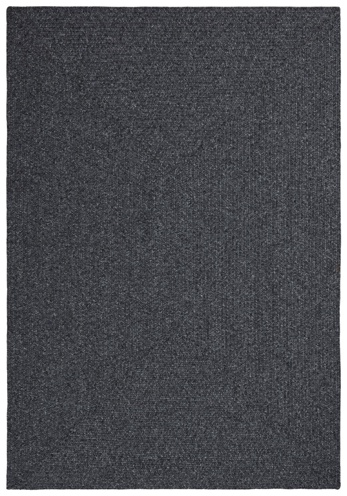 Levně NORTHRUGS - Hanse Home koberce Kusový koberec Braided 105550 Dark Grey – na ven i na doma - 120x170 cm