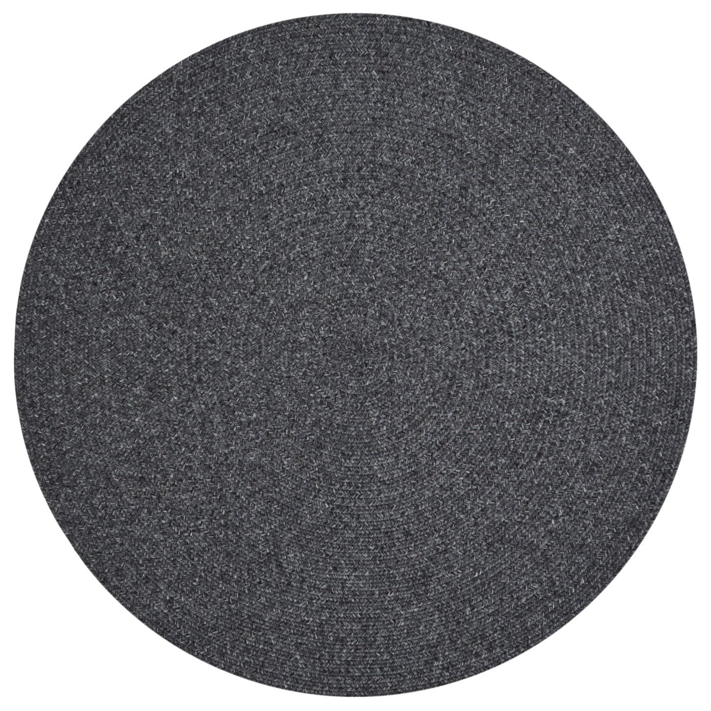 Levně NORTHRUGS - Hanse Home koberce Kusový koberec Braided 105550 Dark Grey kruh – na ven i na doma - 150x150 (průměr) kruh cm