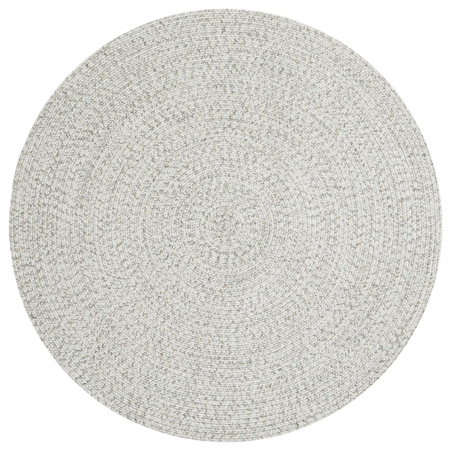 Kusový koberec Braided 105553 Light Melange kruh – na ven i na doma