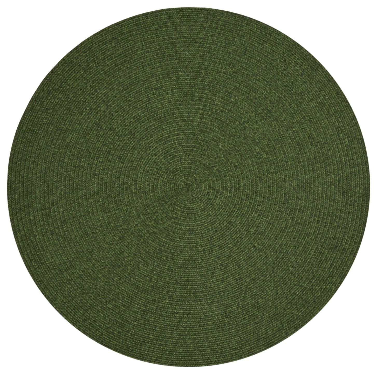 Kusový koberec Braided 105554 Green kruh – na ven i na doma