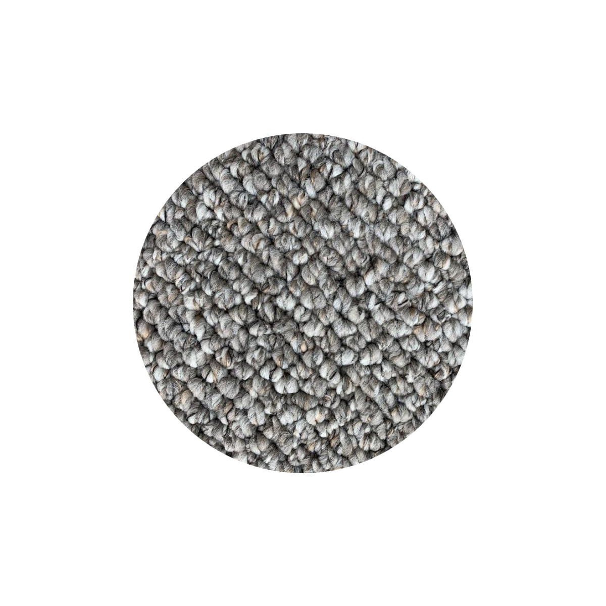 AKCE: 80x80 (průměr) kruh cm Kruhový koberec Wellington šedý