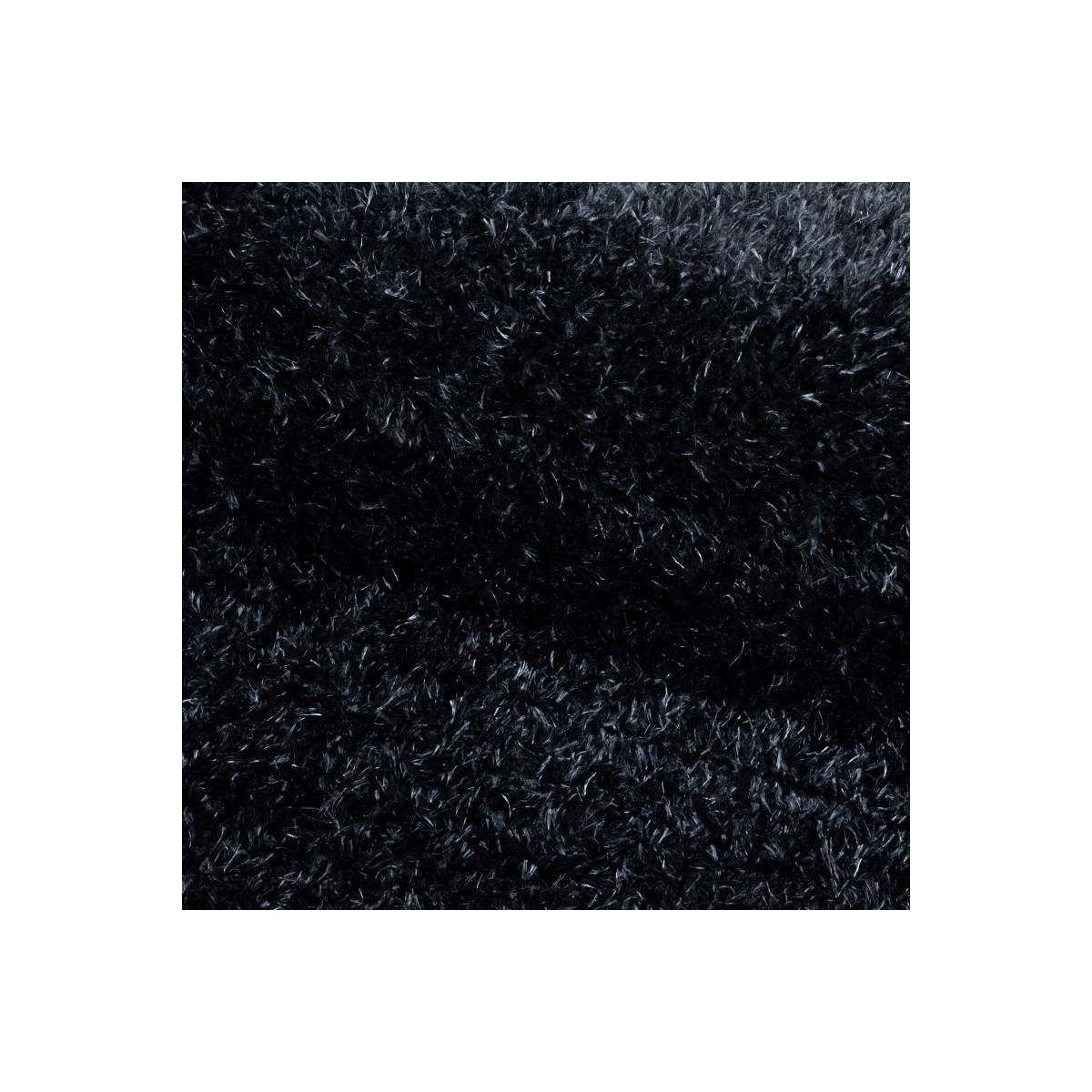 Kusový koberec Brilliant Shaggy 4200 Black kruh