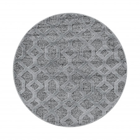 Levně Ayyildiz koberce Kusový koberec Pisa 4702 Grey kruh - 120x120 (průměr) kruh cm